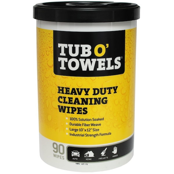Tub O ' Towels Cleaning Wipes (90 Wipes/Disp), 6PK
